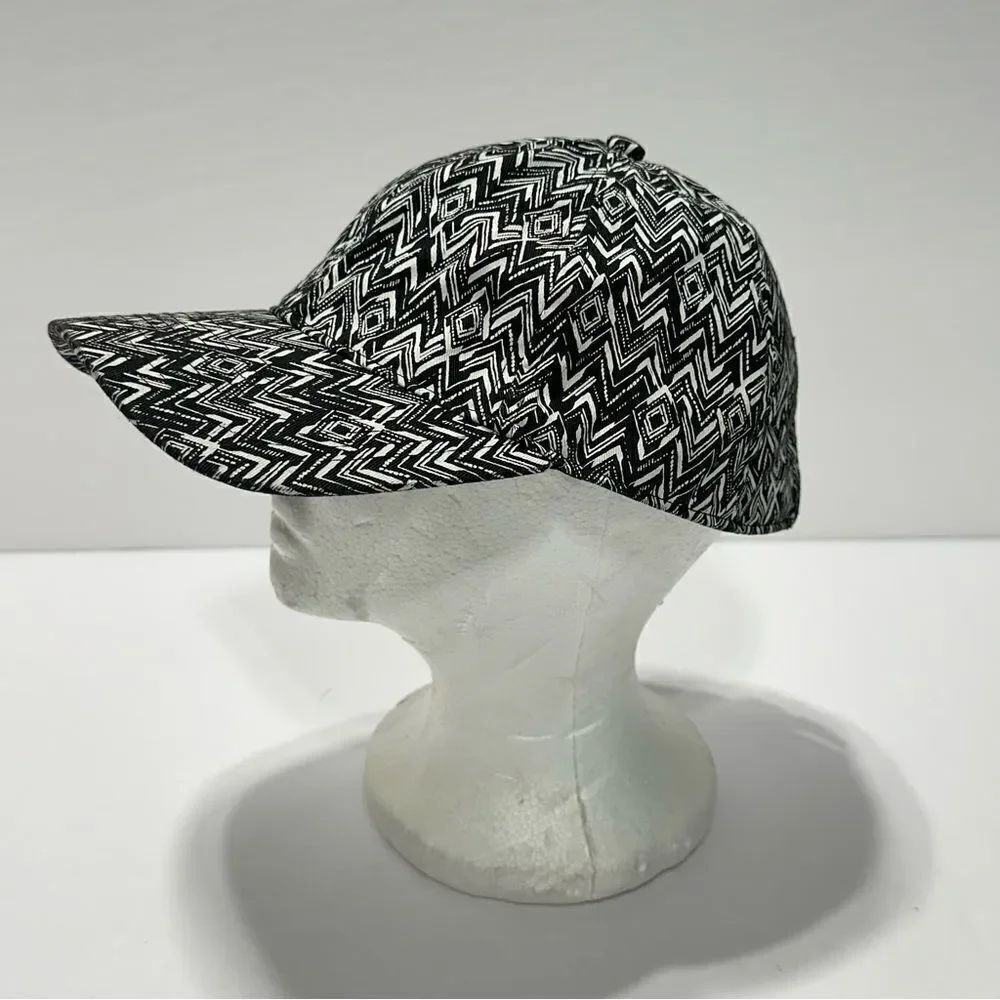 Lucky Brand Hat Live In Love Black And White Soft Buckle Hat